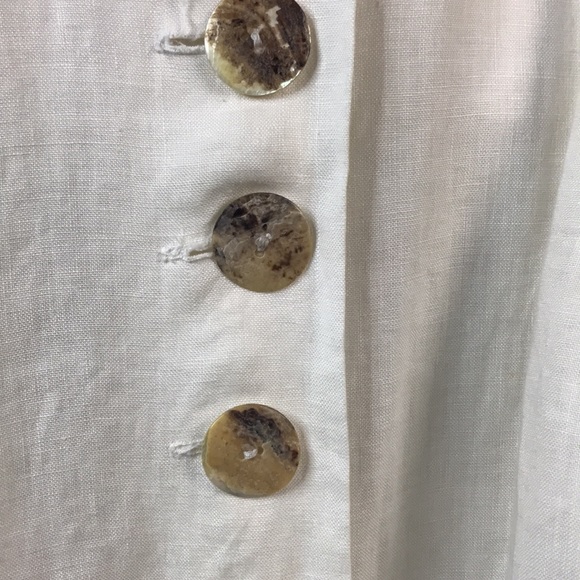 🎉🎉🎉 SOLD Vintage J Peterman| Cream Linen Maxi Dress Sz S - Picture 3 of 6